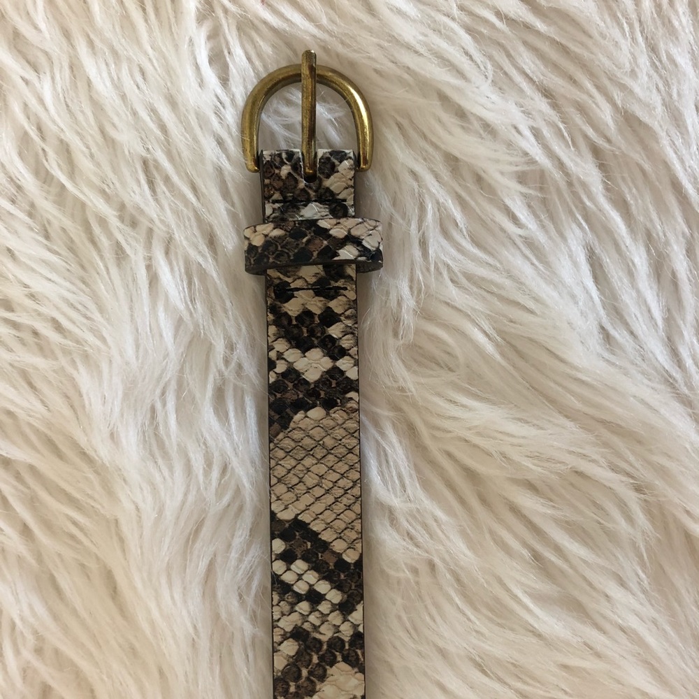 American Eagle Snake Skin Belt Size XS